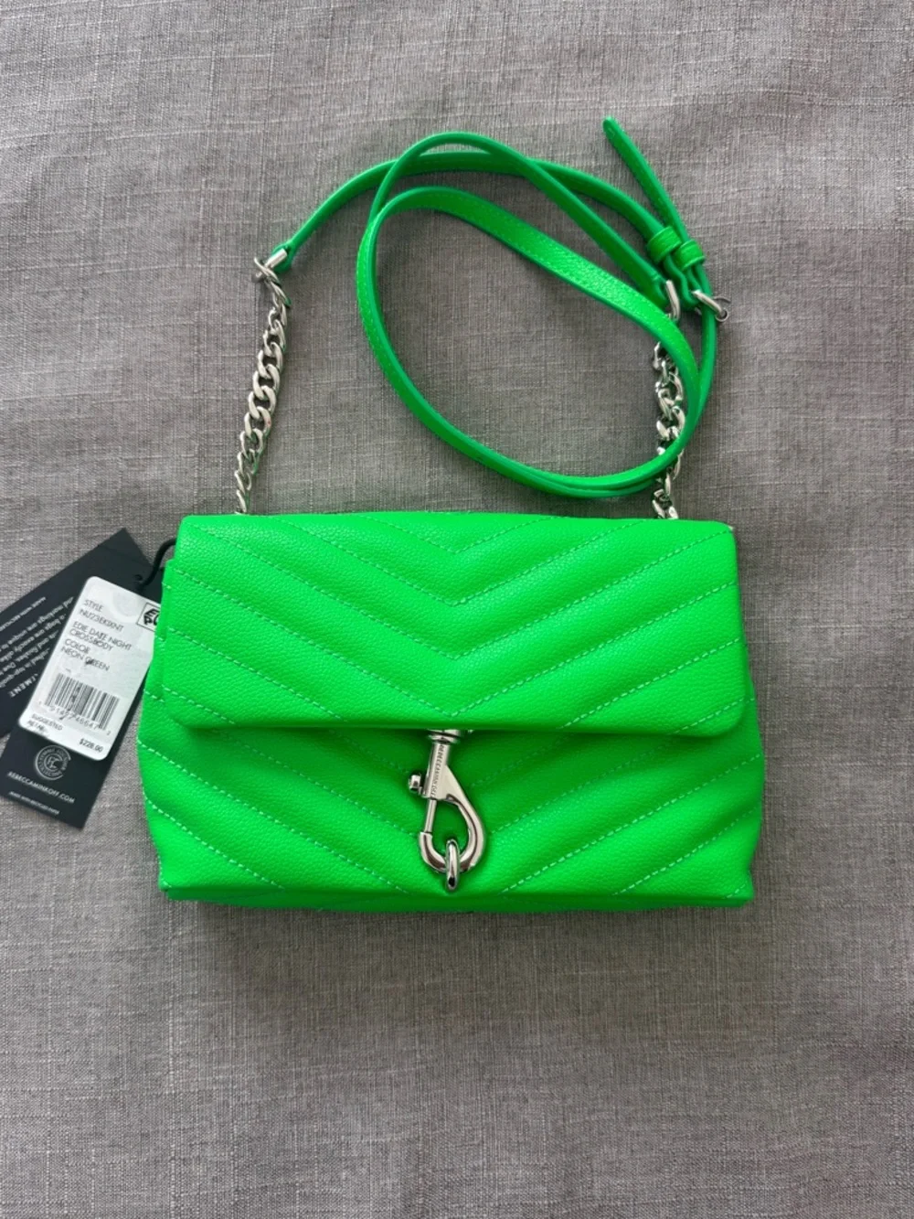New REBECCA MINKOFF Edie Date Night Quilted Crossbody Bag